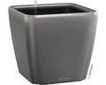 Produktbild: Blumenkasten Lechuza Quadro Kunststoff 43 x 43 x 39,5 cm anthrazit inkl. Erdbewä