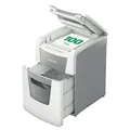 Produktbild: Leitz IQ Autofeed Small Office Aktenvernichter, 100 Blatt Papierstapel schreddern, Zeit sparen mit automatischem Einzug, Partikelschnitt P4, 34L Abfallbehälter, Leiser Betrieb für Büro, 80110000