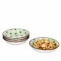 Produktbild: 4er Set Lime Rio Schalen flach Ø9,5 cm Grünes Dekor Dessert-Bowl Ritzenhoff