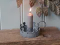 Produktbild: Kammerleuchter Kerzenhalter Kerzenständer Krone Vintage Shabby Chic Antique