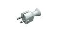 Produktbild: Uni-Schuko 250V Geradestecker 16A mit U/ Stecker weiß W-10120