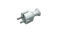 Produktbild: Gerader Stecker 16A mit Uni-Schuko 250V weiß WT-40 Stecker