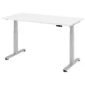 Produktbild: HAMMERBACHER elektrisch höhenverstellbarer Schreibtisch VXDSM16/W/S weiß
