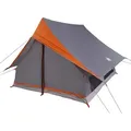 Produktbild: vidaXL Tunnelzelt Familienzelt mit Dach Grau und Orange 315 x 286 x 200 cm, (1 tlg) grau 256 cm x 256 cm x 185 cm
