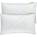 Produktbild: Gentle North Microfaserkissen 2er Set Kissen Komfort in vielen Größen, Füllung: 100% Polyester, Seitschläfer, Rückenschläfer, Seitenschläfer, Comfort, 2-tlg, Reißverschluss für Füllung-waschbar-Made in EU-allergikerfreundlich 40 cm x 70 cm