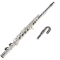 Produktbild: Karl Glaser Kinder Querflöte versilbert gebogenes + gerades Kopfstück E Mechanik