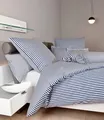 Produktbild: Janine modern classic Bettwäsche-Garnitur 155X220,80x80 marine