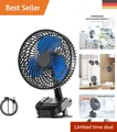 Produktbild: Multifunktionaler 8 Zoll Clip Ventilator mit Timer und 5 Geschwindigkeiten