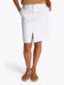 Produktbild: Tommy Hilfiger Jeansrock DNM KNEE STRAIGHT SKIRT RW WHITE mit Schlitz
