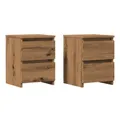Produktbild: vidaXL Nachttisch Nachttische 2 Stk. Artisan-Eiche 30x30x40 cm Holzwerkstoff (2-St)