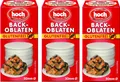 Produktbild: Hoch | runde Back Oblaten | 5 cm | 35 g pro Packung | 3er Pack | Glutenfrei | Vegan | Esspapier zum Backen von Makronen & Lebkuchen