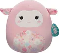 Produktbild: Jazwares Squishmallows Plüschfigur Pink Lamb Lala mit Blumenohren und -bauch - 30 cm, Ultraweich, Kuscheltier, Offizielles Merchandise
