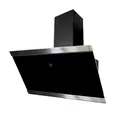 Produktbild: Respekta Dunstabzugshaube kopffrei / Dunstabzugshaube schräg 90 cm / Glasschirm mit Edelstahlrahmen in Schwarz / Abluft - und Umluftfunktion / CH89090S / A++ / 39–59 dB