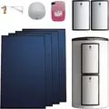 Produktbild: Vaillant Solarthermie-Paket 9.425/6 - 4 Kollektoren VFK 155 V mit Speicher VPS 800/3-7 - 10,04 m2 - 0010042373