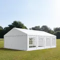 Produktbild: TOOLPORT Partyzelt Festzelt 6x8 m Garten-Pavillon PVC Plane 700 N in weiß Wasserdicht