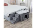 Produktbild: TRIXIE Schlafhöhle Höhle Harvey mit Treppe grau/weiß-schwarz für Katzen