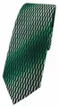 Produktbild: schmale TigerTie Designer Krawatte in grün dunkelgrün schwarz silber gemustert