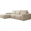 Produktbild: Selsey Carnos – Ecksofa mit Schlaffunktion, Lendenkissen, Chenille, Beige, links - Beige