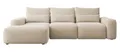 Produktbild: Selsey Sofa Ecksofa Eckcouch Schlafsofa Couch Mit Stauraum Schlaffunktion Pflegeleicht Mit Kissen Lendenkissen L Form Freistehend Links Chenille Beige Carnos