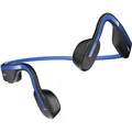 Produktbild: SHOKZ OpenMove Knochenleitungs-Kopfhörer, Open-Ear Sport Bluetooth Ohrhörer mit Geräuschunterdrückendem Mikrofon, IP55 Wasserdichtes Kabelloses Headset für Laufen, 6 Stunden Spielzeit, mit Aufklebern, Blau