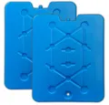 Produktbild: HAC24 Kühlakku 2er Set XXL Flache Kühlelemente Kühlakkus Kühlpads Kühltasche, 25,5 x 32 x 1,3 cm, 800 g je Akku