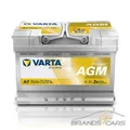 Produktbild: VARTA DYNAMIC AGM AUTOBATTERIE 12V 70Ah STARTER 760A ERSETZT 65AH 66AH 68AH