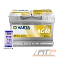 Produktbild: VARTA DYNAMIC AGM AUTOBATTERIE 12V 70Ah STARTER 760A + 10g BATTERIE-POL-FETT