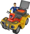 Produktbild: Simba Toys – Feuerwehrmann Sam Mercury‑Quad mit Sam Figur und Zubehör – Spielzeug‑Quad mit Box, Feuerlöscher, Verbandskasten und Axt – für Kinder ab 3 Jahren – offizielles Feuerwehrmann Sam Produkt