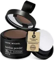 Produktbild: LEON MIGUEL Ansatzpuder - wasserfestes Hairline Powder als perfekten Haar Concealer zum Ansatz kaschieren, unsichtbares Haar Make-up zur Haarverdichtung (Hellbraun, Hairline Powder)