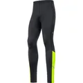 Produktbild: GOREWEAR R3 Thermo Lauftights Herren in black-neon yellow, Größe S HW 2023