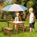 Produktbild: AXI Kinderpicknicktisch, 4 Sitzplätze, Holz/Hemlockholz - braun
