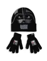 Produktbild: Star Wars Schwarz Darth Vader Set aus Mütze und Handschuhen Jungen