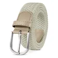 Produktbild: Stoffgürtel Stretchgürtel Elastik Flechtgürtel Geflochtener und Elastischer D...
