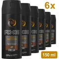 Produktbild: Axe Dark Temptation Deo Spray 150ml | 0% Aluminium, Frische dunkle Schokolade, 48H Schutz, drehbarer Kopf, 150ml + Zama4Zingo Karte (6er Pack)