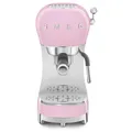 Produktbild: Smeg, Espresso-Kaffeemaschine ECF02PKEU, Cappuccino-Dampfunktion, Thermoblock, großes Tassengehäuse und Doppelkaffeefunktion, 1 L Wassertank, benutzerfreundliches Bediensystem, 1350 W, Pink
