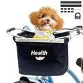 Produktbild: auvstar Lenkerkorb Taschen,Faltbar Fahrrad vorne Korb, Easy Install Abnehmbare FahrradkorbTasche für Kleiner Hund-Einkaufen-Reisen-Picknick, mit Lenkeradapter