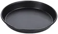 Produktbild: Contacto Pizzablech aus Schwarzblech, ∅18 cm, 2,5 cm hoch, gebördelter Rand, Gastro-Qualität, Nicht spülmaschinengeeignet