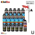 Produktbild: Dämmstoffkleber XPS EPS Klebeschaum 10 x 750ml + 1 x PU-Reiniger + Schaumpistole