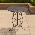 Produktbild: 283064 Runder Gartentisch Tisch Lani aus MetallLine, Farbe: Braun, HTI-Line