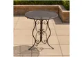 Produktbild: HTI-Line Gartentisch Gartentisch Lani Braun (Stück, 1-St., 1 Gartentisch), Metalltisch nostalgisch Ø 60 cm Braun