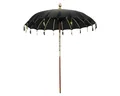 Produktbild: Oriental Galerie Sonnenschirm Balkon Bali-Sonnenschirm 130 Ø cm Schwarz
