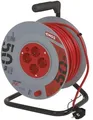 Produktbild: EMOS P09250 Kabeltrommel, SCHUKO, 4 Steckdosen, Länge 50m, 1,5mm², PVC, rot (1928045000)