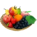 Produktbild: 9 PCS Künstliche Früchte Dekoration Lebensecht Faux Fruits Pack für