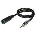 Produktbild: tomzz Audio 1600-000 Auto Antennen Verlängerung Kabel KFZ 0,5m DIN Stecker auf DIN Buchse Kupplung Antennenkabel