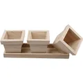 Produktbild: Creativ Company Blumentopf-Set, aus Holz (27 x 9 x 9 cm) (5707167217405)
