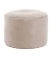 Produktbild: mokebo Pouf Der Ruhepouf (rund und aus Webstoff), Sitz-Hocker, Bodenkissen, Fußhocker, Hocker, Sitzkissen in Beige