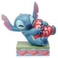 Produktbild: Disney Traditions Stitch Hugging Heart Figurine, Height 13cm