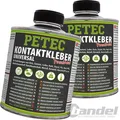 Produktbild: 2x350 ml PETEC KONTAKTKLEBER UNIVERSAL KLEBE KLEBER KLEBSTOFF PINSELDOSE