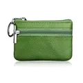 Produktbild: Grün Leder Schlüsseletui Schlüsseltasche Klein für Herren Damen