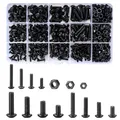 Produktbild: Schrauben Muttern Set 500 Stück M3 M4 M5 Stahl schwarz Organisation